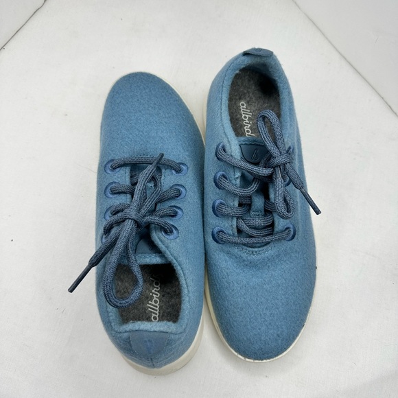 Allbirds Womens All Wool Runner WR Pebble Teal (White Sole) 
Sz 6 blue - Picture 7 of 7